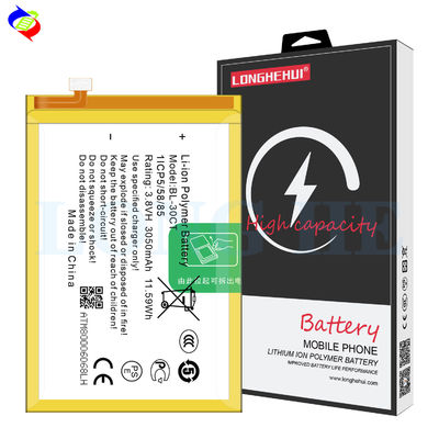 스마트 폰 리?? 이온 배터리 BL-30CT 테크노 L7 L8 휴대 전화 디지털 배터리 3.8V 3050mAh