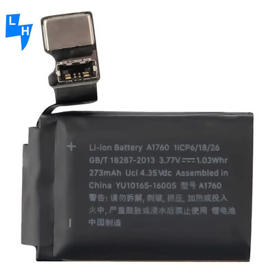 공급 334mAh ODM 재충전 배터리 애플 워치 시리즈 2 38mm 42mm A1760 A1761