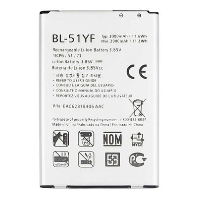3000mAh BL-51YF H811 LS991 US991 H812 G4 LG VS986용 휴대전화 배터리 보증