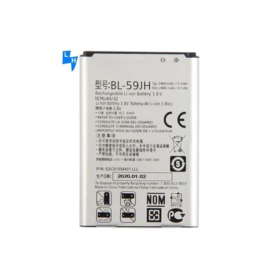 LG F5 옵티머스 F6 D505 D500 옵티머스 F3Q D520용 2460mAh BL-59JH 휴대전화 배터리