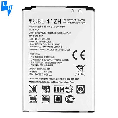 BL-41ZH 3.8V 1900mAh 휴대전화 배터리 테크노 M6 교체 재고