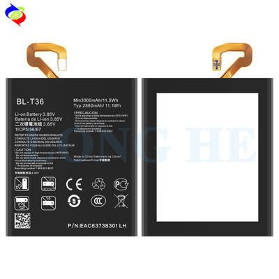 3.85V 3000mAh BL-T36 LG K30 X410TK 휴대 전화 OEM/ODM용 교체 배터리