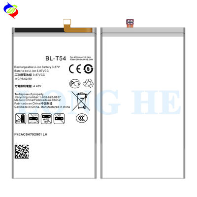 4000mAh/4650mAh 용량 BL-T54 OEM 전화 배터리 교체 LG 주식 0 사이클