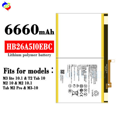 Huawei M3 라이트 태블릿 PC용 장수 성능 교체 배터리 HB26A5I0EBC