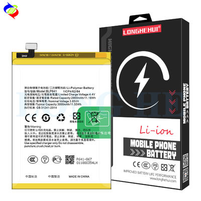 높은 용량 3000mAh 3.85v 리오 이온 폴리머 배터리 BLP641 Oppo F3/A71 A71 2018