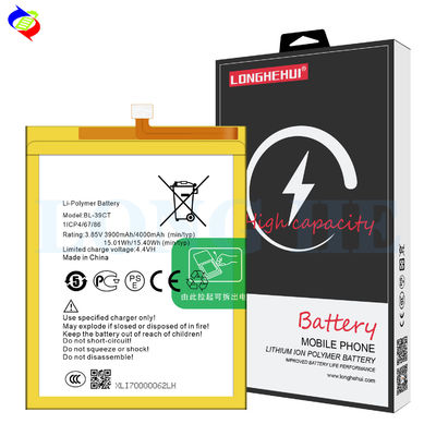 이중 IC 보호 BL-39CT 3900mAh 3.85V TECNO 휴대 전화용 교체 배터리