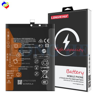 HB536896EFW-1 6000mAh 배터리 0 사이클 Y70 Y70 휴대 전화 모델 100% 호환