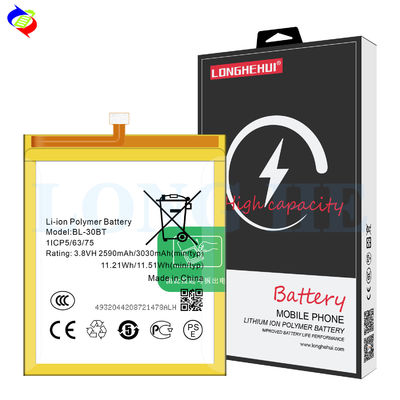 2500mAh BL-30BT Phantom A7 휴대전화 배터리