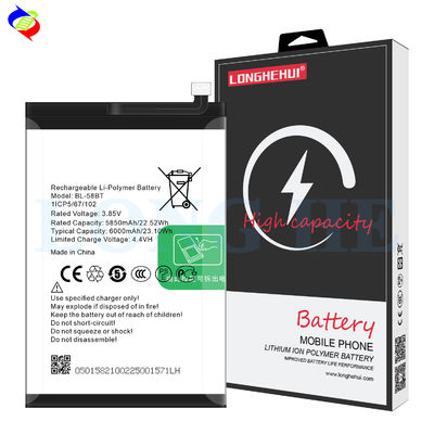 테크노 파워 4 프로 배터리 재충전 6000mAh BL-58BT LC8 휴대 전화 배터리