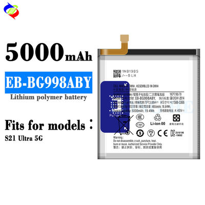 재충전 가능한 백색 EB-BG998ABY 5000mAh 3.8V 배터리 SAM 갤럭시 S21 FE 5G G990 S21 울트라 S30 울트라