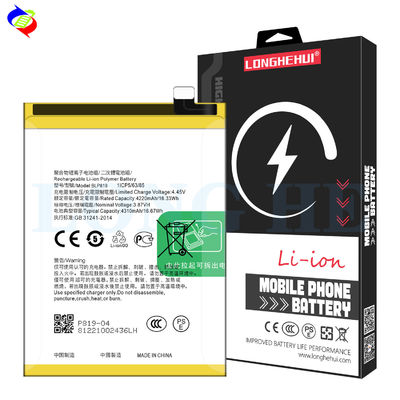오피오 르노 5 4G 르노 6 Z 르노 6Z 5G 4310mAh 3.87V의 오리지널 재충전형 BLP819 배터리