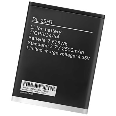 듀얼 IC 보호 배터리 BL-25HT 2500mAh Tecno Camon C7 휴대 전화용 고 용량