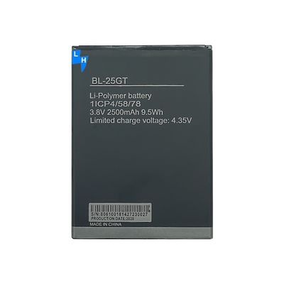 BL-25GT 휴대전화 배터리 교체 테크노 N9 N9S MOQ 3.8V 2500mAh