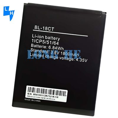 재충전 배터리 1800mAh 검은색 BL-18CT 휴대 전화 배터리 Tecno Y3 Y4 R5