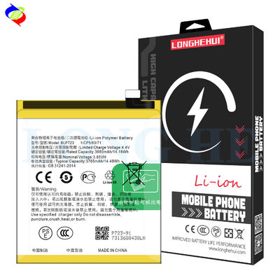3765mAh 용량 노란색 BLP723 배터리 교체