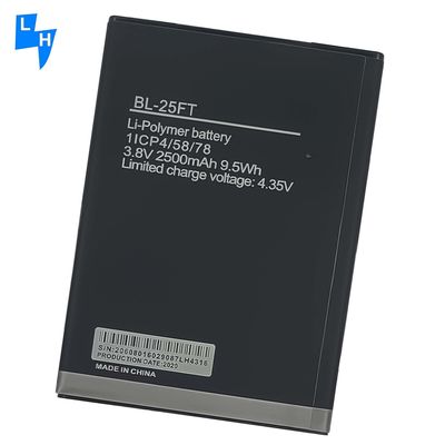 재충전 가능한 Tecno BL-25FT W3 2500mAh 배터리 A 아프리카 시장 신뢰성