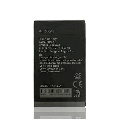 블랙 BL-28AT 2800mAh Y2 Y3 휴대 전화 배터리