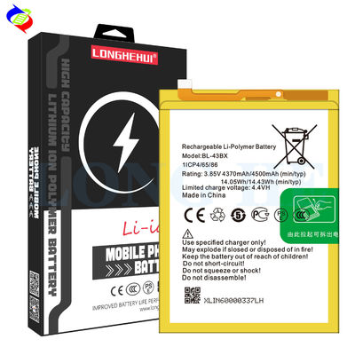 BL-43BX 리 폴리머 배터리 인피닉스 X604 노트 5 휴대전화 용량 높기 4500mAh