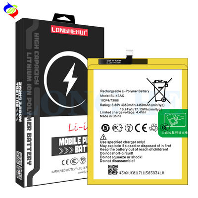 OEM/ODM BL-43AX 4450mAh X603 인피닉스 제로5용 휴대폰 배터리