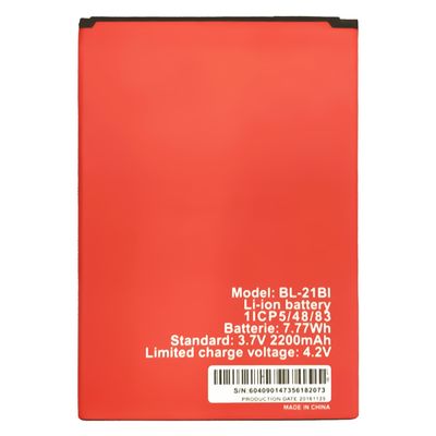 재충전 가능한 BL-21Bi 2200mAh 휴대폰 배터리 itel it1503