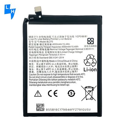 4000mAh BL270 모토로라 XT1922 G6Play MOTO E5 K53 K53A48 블랙 4000mAh 배터리