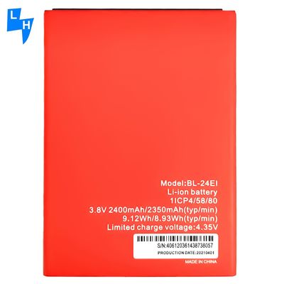 검은색 BL-24EI 2400mAh 리온 이온 휴대 전화 배터리 Itel A46 A44 S13 IT1508 배터리