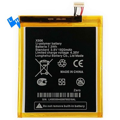 인피닉스 제로 재충전 배터리용 1920mAh X506 휴대전화 배터리