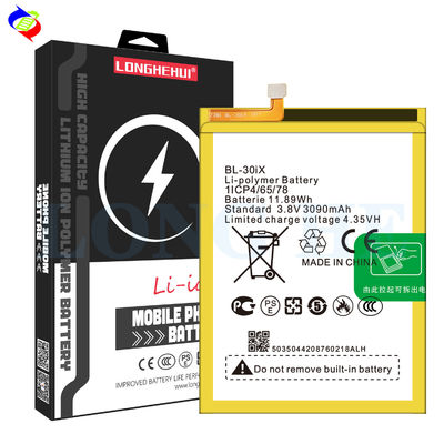BL-30iX 인피닉스 X552 제로 3용 교체 휴대전화 배터리 3.8V 3090mAh