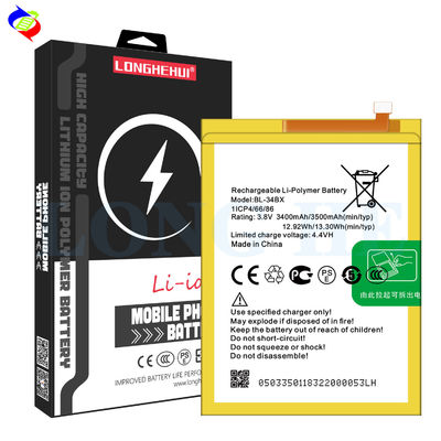 BL-34BX 인피닉스 스마트 2 HD X609 3.8V 3500mAh 백색 디자인