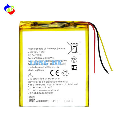 테크노 1704 BL-40GT 전화용 4100mAh 교체 배터리 장수 성능