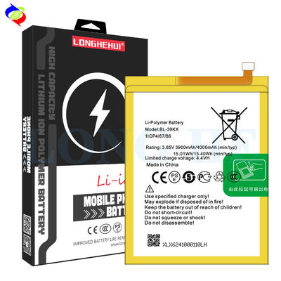셀 4000mAh BL-39KX Hot7 Pro X624 Hot7 휴대 전화 배터리 인피닉스 X625 배터리