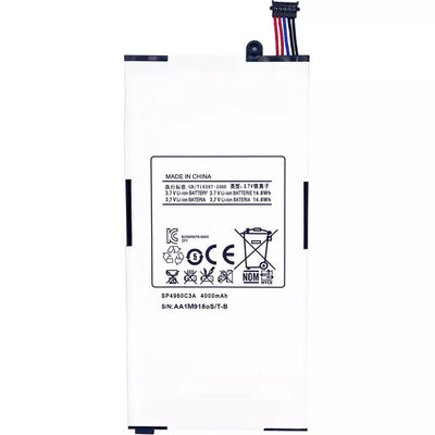 재충전 가능한 3.8V 4000mah SP4960C3A 배터리