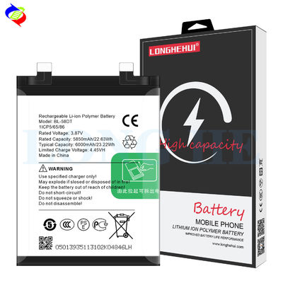 BL-58DT 4.45V 6000mAh 테크노 포바 4 프로용 정품 용량 리?? 폴리머 배터리