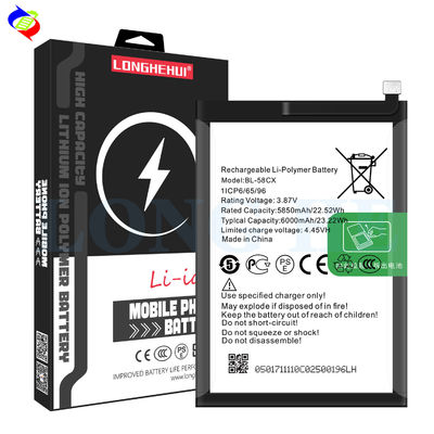 인피닉스 X659 블랙 디자인 및 오래 지속되는 높은 용량 6000mAh BL-58CX 배터리