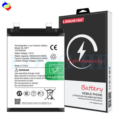 BL-58FT 3.91V 6000mAh 휴대전화 배터리