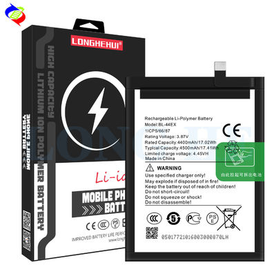 검은색 4500mAh 재충전형 휴대전화 배터리 BL-44EX 인피닉스 제로 X 프로 X6811 X6810