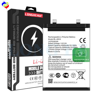 5000mAh 용량 BL-49VX 배터리 인피닉스 노트 40 프로 X6851 휴대 전화 교체