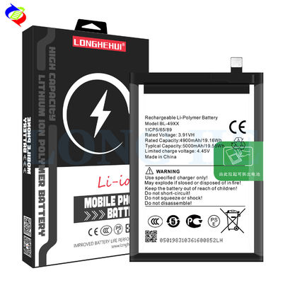 100% 호환 BL-49XX 3.91V 5000mAh 휴대 전화 배터리 인피닉스 노트 40 X6853