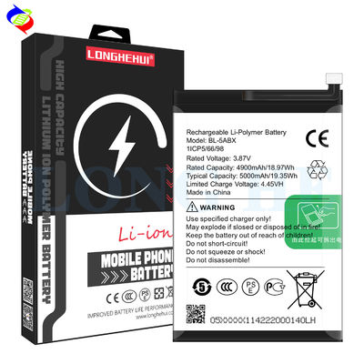 BL-5ABX 인피닉스용 배터리 교체 3.87V 5000mAh 고 용량 듀얼 IC 보호