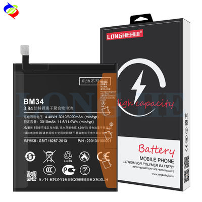 듀얼 IC 보호 BM34 원본 3090mAh 배터리 Xiaomi 노트 프로 빠른 배송