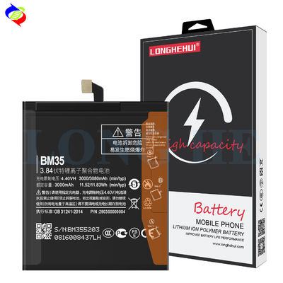 큰 용량 3080mAh BM35 휴대 전화 배터리 Xiaomi 4c에 적합