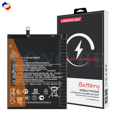 주식 BM3E 3.85V 3400mAh 휴대용 스마트 폰 배터리 Xiaomi 8 교체 검은색