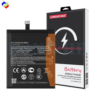 3000mAh 용량 샤오미 레드미 5A 원본 BN34의 백색 배터리 교체