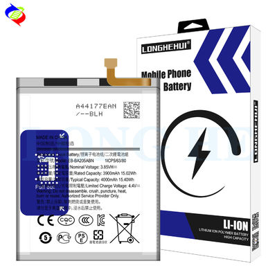 듀얼 IC 보호 4000mAh EB-BA205ABN 재충전 배터리 삼성 EB-BA205AB