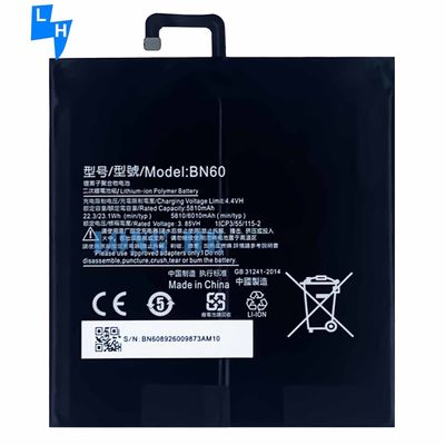 검은색 6000mAh 용량 Xiao Mi Pad 4용 태블릿 배터리