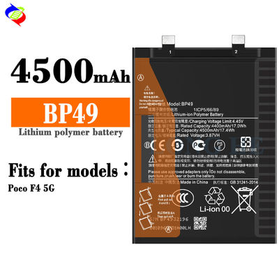 스톡 BP49 배터리 Xiaomi Mi POCO F4 5G 높은 용량 및 안정적인 성능