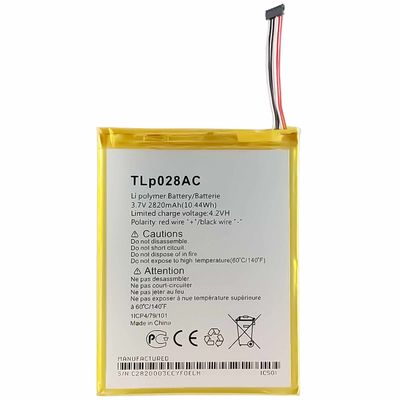 주식 2820mAh TLP028A2 알카텔 네온 1216 OT1216의 휴대전화 배터리 흰색