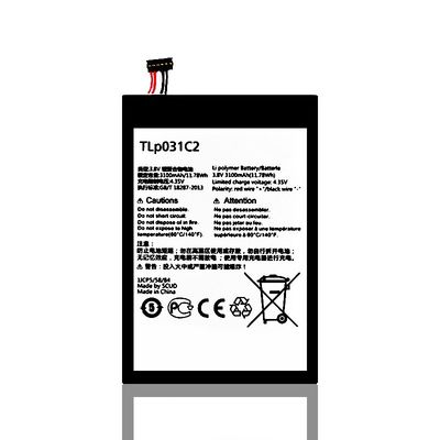 TLp031C2 배터리 알카텔 원 터치 OT-8030/B 모바일 스마트 폰 3.8V 3100mAh