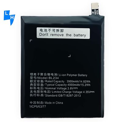 500PCS MOQ/ODM/OEM 3.8V 리온 이온 배터리 BL234 레노보 P70 P70t P70-T 휴대 전화