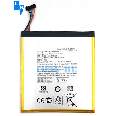 ASUS ZenPad 10.1 Z301M에 대 한 높은 용량 4680mAh C11P1517 탭 배터리 보증 된 주류